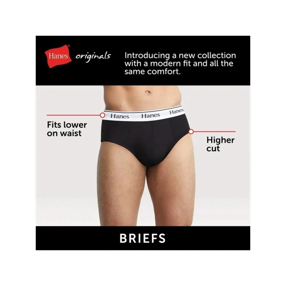 NWT 3-PK Hanes Stretch Cotton Brief 3XL